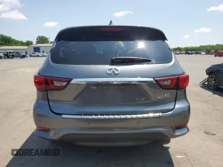 2019 Infiniti QX60 Luxe with VIN 5N1DL0MM1KC504950, listed as a Copart auction lot 61621525 with 95,199 mi miles and Salvage title. Bid and sale history available at DreamBid. Image 6.