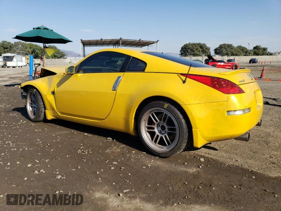 2005 Nissan 350Z Touring with VIN JN1AZ34E55M655680, listed as a Copart auction lot 74091984 with 114,576 mi miles and Salvage Title. Bid and sale history available at DreamBid. Image 2.