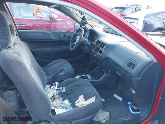 1998 Honda Civic EX with VIN 1HGEJ8148WL130488, listed as a IAAI auction lot 41119419 with 185,532 mi miles. Bid and sale history available at carsss.com. Image 5.