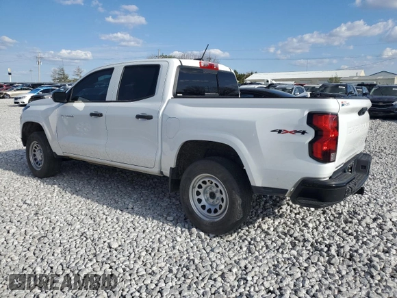 2023 Chevrolet Colorado 4WD Work Truck with VIN 1GCPTBEK6P1164370, listed as a Copart auction lot 88017625 with 34,139 mi miles and Salvage title. Bid and sale history available at DreamBid. Image 2.