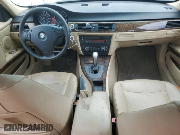 2007 BMW 3 Series 328i with VIN WBAVA37577NL15653, listed as a Copart auction lot 58705125 with 189,255 mi miles and Salvage title. Bid and sale history available at DreamBid. Image 8.