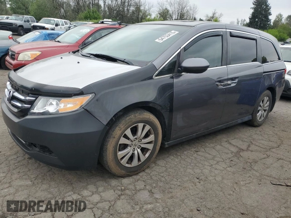 2015 Honda Odyssey EX-L with VIN 5FNRL5H61FB055040, listed as a Copart auction lot 54753415 with 90,322 mi miles and Clean Title. Bid and sale history available at DreamBid. Image 1.