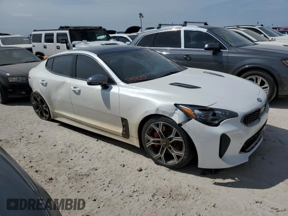 2019 Kia Stinger GT1 with VIN KNAE45LC2K6062123, listed as a Copart auction lot 76540484 with Not Provided miles and Non Repairable. Bid and sale history available at DreamBid. Image 4.