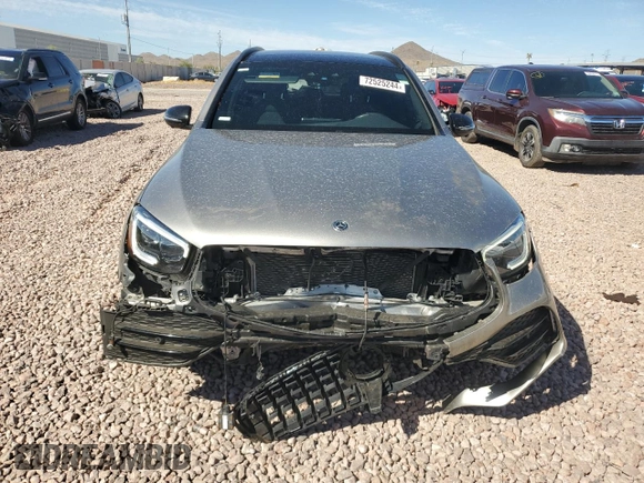 2020 Mercedes-Benz GLC with VIN W1N0G6EB3LF814730, listed as a Copart auction lot 72525244 with 46,978 mi miles and Salvage Title. Bid and sale history available at carsss.com. Image 5.
