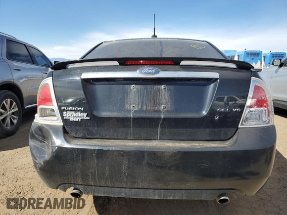 2008 Ford Fusion SEL with VIN 3FAHP08138R235103, listed as a Copart auction lot 48920245 with 0 mi miles and Clean Title. Bid and sale history available at carsss.com. Image 6.