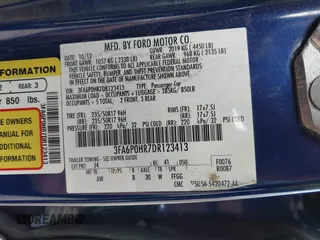 2013 Ford Fusion SE with VIN 3FA6P0HR7DR123413, listed as a IAAI auction lot 41896303 with 120,288 mi miles. Bid and sale history available at carsss.com. Image 9.