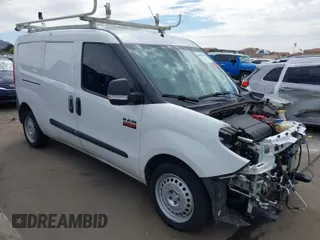 2020 Ram ProMaster City Cargo Van Tradesman with VIN ZFBHRFAB3L6P28346, listed as a IAAI auction lot 41905921 with 76,980 mi miles. Bid and sale history available at carsss.com. Image 1.