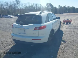 2006 Infiniti FX with VIN JNRAS08U76X100523, listed as a IAAI auction lot 41789613 with 180,641 mi miles. Bid and sale history available at carsss.com. Image 4.