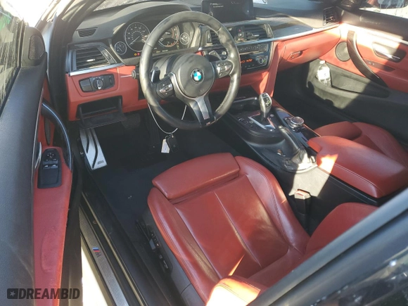 2015 BMW 4 Series 435i with VIN WBA3R1C52FK195223, listed as a Copart auction lot 87753195 with 97,856 mi miles and Salvage Title. Bid and sale history available at carsss.com. Image 8.