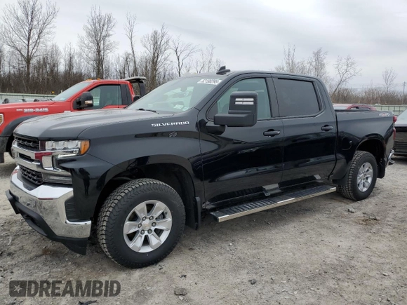 2021 Chevrolet Silverado 1500 LT with VIN 1GCUYDED5MZ214447, listed as a Copart auction lot 52198295 with 42,626 mi miles and Salvage Title. Bid and sale history available at carsss.com. Image 1.