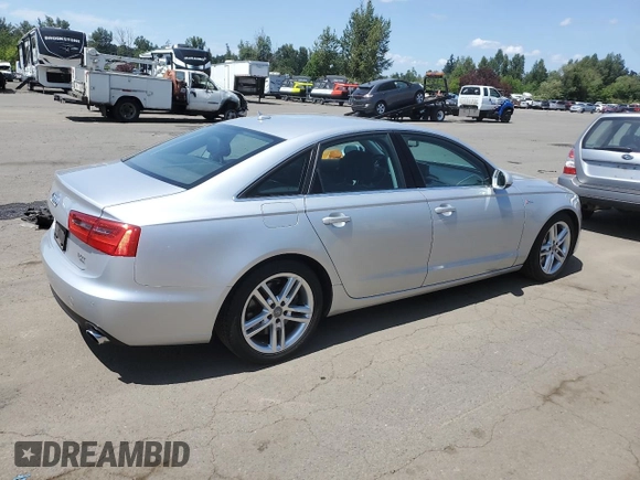 2012 Audi A6 Premium Plus with VIN WAUGGAFC8CN122689, listed as a Copart auction lot 61095835 with 102,668 mi miles and Clean title. Bid and sale history available at DreamBid. Image 3.