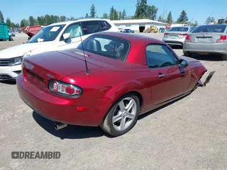 2008 Mazda MX-5 Miata Touring with VIN JM1NC26F080156247, listed as a IAAI auction lot 42359690 with 94,493 mi miles and . Bid and sale history available at DreamBid. Image 4.