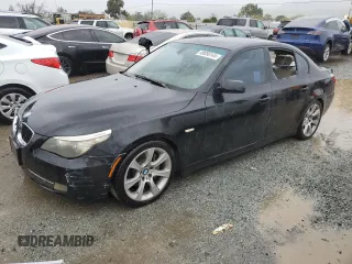 2008 BMW 5 Series 535i with VIN WBANW13598CZ75329, listed as a Copart auction lot 49056144 with Not Provided miles and Clean Title. Bid and sale history available at carsss.com. Image 1.