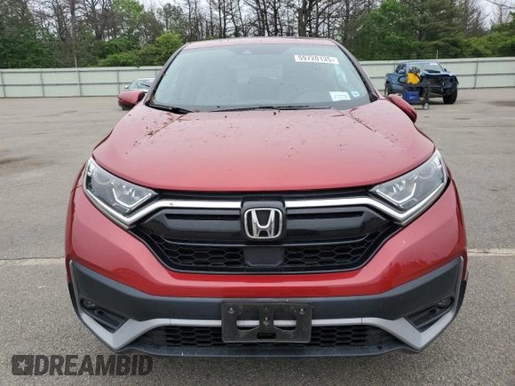 2021 Honda CR-V EX with VIN 5J6RW2H54MA007240, listed as a Copart auction lot 59720135 with 39,199 mi miles and Salvage title. Bid and sale history available at DreamBid. Image 5.