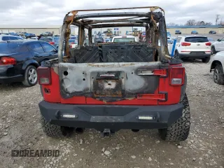 2014 Jeep Wrangler Unlimited Sport with VIN 1C4BJWDG0EL195765, listed as a Copart auction lot 41623095 with 0 mi miles and Non Repairable. Bid and sale history available at carsss.com. Image 6.