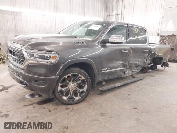 2020 Ram 1500 Limited with VIN 1C6SRFHT8LN254585, listed as a IAAI auction lot 41189940 with 58,631 mi miles. Bid and sale history available at carsss.com. Image 2.
