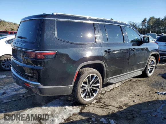 2022 Jeep Wagoneer Series II with VIN 1C4SJVBT4NS183828, listed as a Copart auction lot 45370365 with 38,870 mi miles and Salvage Title. Bid and sale history available at DreamBid. Image 3.