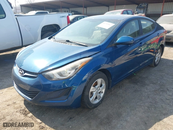 2014 Hyundai Elantra SE with VIN KMHDH4AEXEU044207, listed as a IAAI auction lot 41793567 with 85,102 mi miles. Bid and sale history available at carsss.com. Image 17.