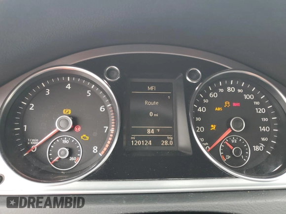 2013 Volkswagen CC Lux with VIN WVWRN7AN4DE526197, listed as a Copart auction lot 79539444 with 120,124 mi miles and Clean Title. Bid and sale history available at DreamBid. Image 9.