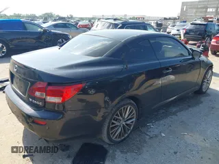 2010 Lexus IS 250 C with VIN JTHFF2C27A2508603, listed as a IAAI auction lot 42402256 with 164,938 mi miles and . Bid and sale history available at DreamBid. Image 4.
