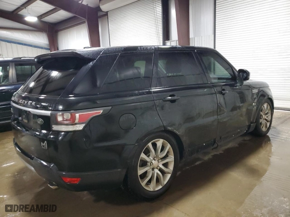 2014 Land Rover Range Rover Sport HSE with VIN SALWR2WF4EA350085, listed as a Copart auction lot 50705525 with 107,940 mi miles and Salvage Title. Bid and sale history available at carsss.com. Image 3.