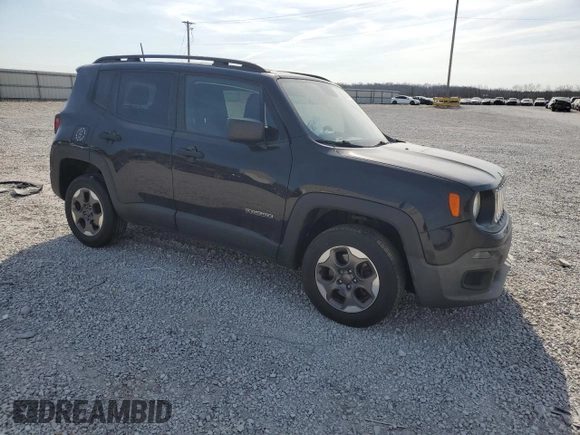 2017 Jeep Renegade Sport with VIN ZACCJBAB7HPF40134, listed as a Copart auction lot 48661955 with 127,338 mi miles and Salvage Title. Bid and sale history available at carsss.com. Image 4.