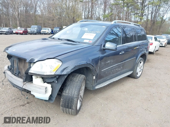 2011 Mercedes-Benz GL-Class GL 550 with VIN 4JGBF8GEXBA634772, listed as a IAAI auction lot 42025095 with 183,986 mi miles. Bid and sale history available at carsss.com. Image 2.