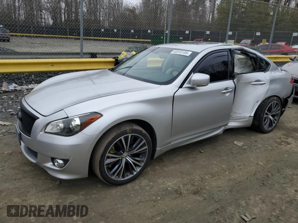 2012 Infiniti M with VIN JN1BY1AP3CM330668, listed as a Copart auction lot 44910155 with Not Provided miles and Salvage Title. Bid and sale history available at DreamBid. Image 1.