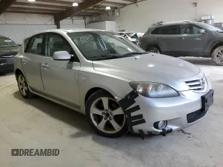 2005 Mazda 3 s with VIN JM1BK143951306838, listed as a Copart auction lot 52993885 with 202,423 mi miles and Salvage Title. Bid and sale history available at carsss.com. Image 4.