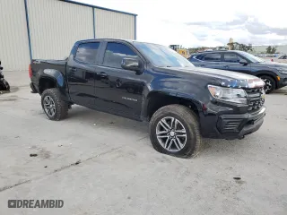 2021 Chevrolet Colorado 4WD Work Truck with VIN 1GCGTBEN3M1253402, listed as a Copart auction lot 86136354 with 42,557 mi miles and Salvage Title. Bid and sale history available at carsss.com. Image 4.