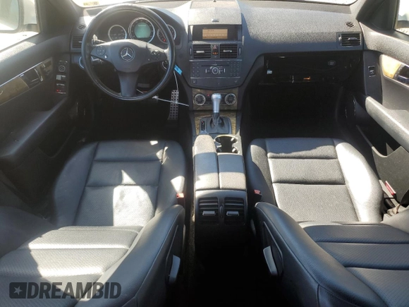 2009 Mercedes-Benz C 350 Sport with VIN WDDGF56X49R047075, listed as a Copart auction lot 49586525 with Not provided miles and Salvage title. Bid and sale history available at DreamBid. Image 8.