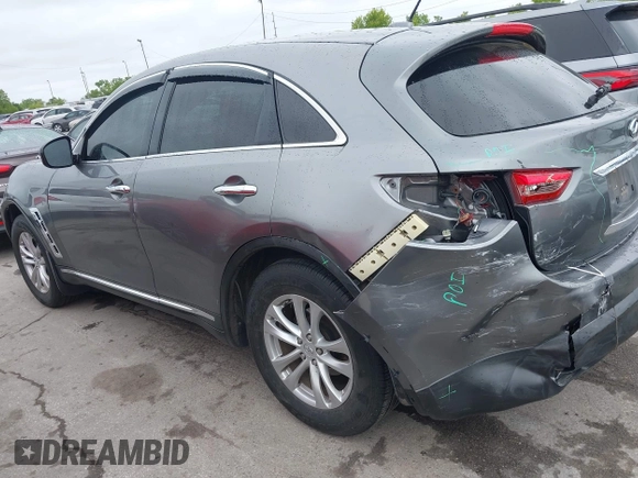 2013 Infiniti FX with VIN JN8CS1MW1DM172570, listed as a IAAI auction lot 42315764 with 135,048 mi miles and . Bid and sale history available at DreamBid. Image 14.