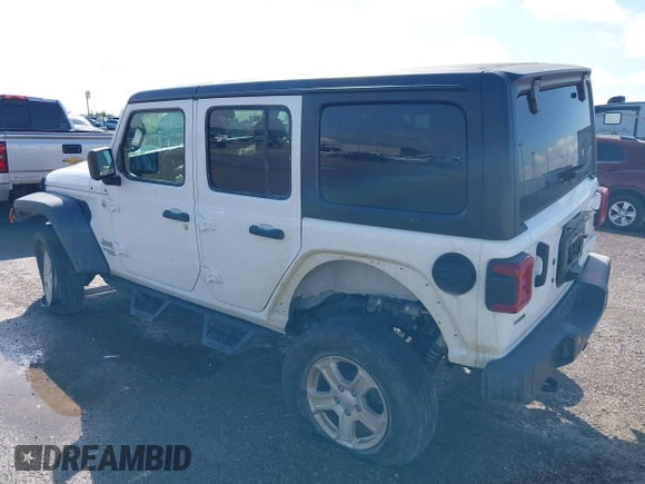 2020 Jeep Wrangler Unlimited Sport with VIN 1C4HJXDM2LW262867, listed as a IAAI auction lot 42303520 with 56,461 mi miles and . Bid and sale history available at DreamBid. Image 3.