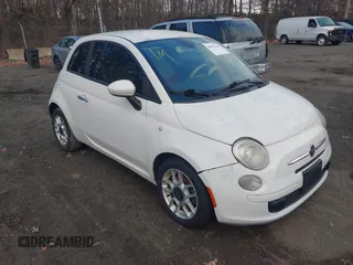 2012 FIAT 500 Pop with VIN 3C3CFFAR2CT385309, listed as a IAAI auction lot 41839255 with 115,318 mi miles. Bid and sale history available at carsss.com. Image 1.