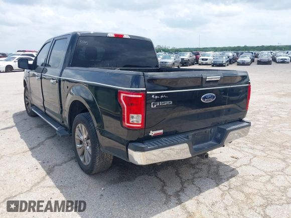 2017 Ford F-150 XL with VIN 1FTEW1CP9HKC33135, listed as a IAAI auction lot 42025383 with 153,658 mi miles. Bid and sale history available at carsss.com. Image 3.