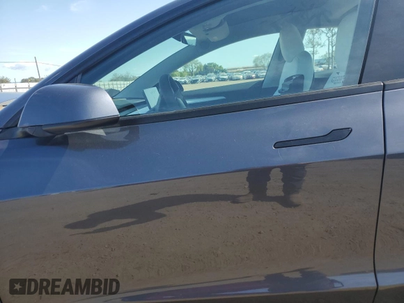 2022 Tesla Model 3 with VIN 5YJ3E1EA4NF244376, listed as a Copart auction lot 52142855 with Not Provided miles and Salvage Title. Bid and sale history available at DreamBid. Image 7.