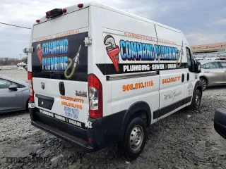 2019 Ram ProMaster Cargo Van with VIN 3C6TRVBG6KE533062, listed as a Copart auction lot 50353874 with 112,446 mi miles and Salvage Title. Bid and sale history available at carsss.com. Image 3.
