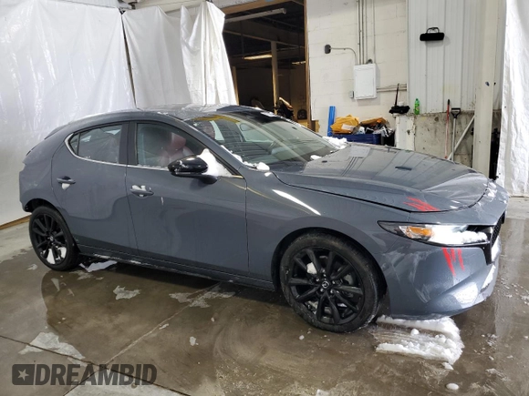 2024 Mazda 3 S Carbon Edition with VIN JM1BPBLM9R1651875, listed as a Copart auction lot 41508465 with 17,802 mi miles and Salvage title. Bid and sale history available at DreamBid. Image 4.
