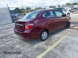 2022 Mitsubishi Mirage ES with VIN ML32FUFJ2NHF06037, listed as a IAAI auction lot 42346408 with 23,066 mi miles and . Bid and sale history available at DreamBid. Image 4.