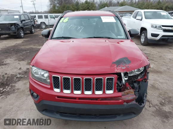 2016 Jeep Compass Sport z VIN 1C4NJCBA8GD731773, wystawiony jako IAAI lot #41849879 z przebiegiem 122 152 mil mil oraz . Historia ofert i sprzedaży dostępna na DreamBid. Obrazek 12.