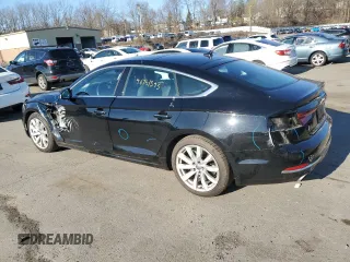 2018 Audi A5 Sportback Premium Plus with VIN WAUBNCF57JA113127, listed as a Copart auction lot 46731393 with 22,266 mi miles. Bid and sale history available at carsss.com. Image 2.