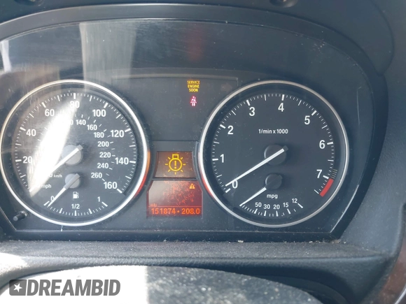 2011 BMW 3 Series 328i with VIN WBAPH7C59BE680801, listed as a IAAI auction lot 42019261 with 151,874 mi miles and . Bid and sale history available at carsss.com. Image 7.