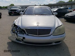 2001 Mercedes-Benz S-Class with VIN WDBNG70J31A196545, listed as a Copart auction lot 55136534 with 168,841 mi miles and Non Repairable. Bid and sale history available at carsss.com. Image 5.