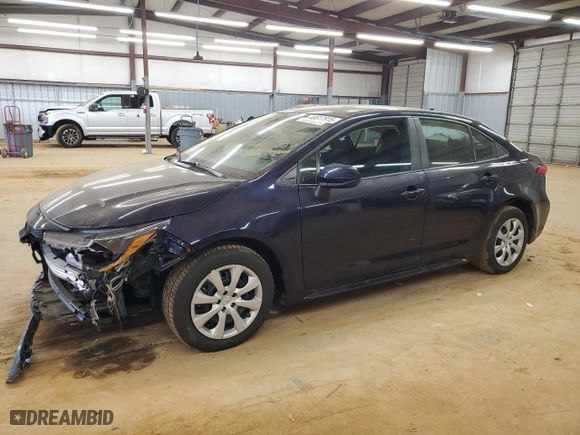 2022 Toyota Corolla LE with VIN 5YFEPMAE4NP297760, listed as a Copart auction lot 46617915 with 54,066 mi miles and Salvage Title. Bid and sale history available at carsss.com. Image 1.