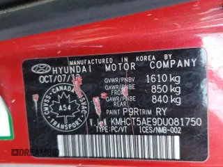 2013 Hyundai Accent GS with VIN KMHCT5AE9DU081750, listed as a Copart auction lot 47965835 with 249,590 mi miles and Clean Title. Bid and sale history available at carsss.com. Image 12.