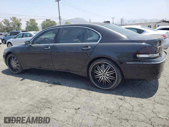 2006 BMW 7 Series 750Li z VIN WBAHN83566DT34946, wystawiony jako Copart lot #58807725 z przebiegiem 108 888 mil mil oraz Czysty tytuł • Clean title. Historia ofert i sprzedaży dostępna na DreamBid. Obrazek 2.