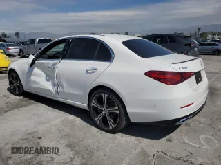 2024 Mercedes-Benz C 300 with VIN W1KAF4GB1RR185210, listed as a Copart auction lot 46951815 with 7,052 mi miles and Salvage title. Bid and sale history available at DreamBid. Image 2.