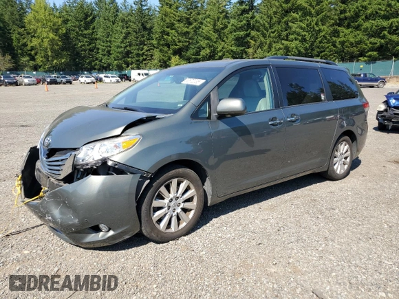 2011 Toyota Sienna XLE z VIN 5TDDK3DC9BS008017, wystawiony jako Copart lot #63872035 z przebiegiem 97 589 mil mil oraz Szkoda całkowita • Salvage title. Historia ofert i sprzedaży dostępna na DreamBid. Obrazek 1.