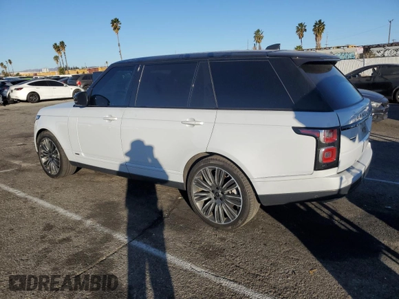 2019 Land Rover Range Rover with VIN SALGS5RE9KA540070, listed as a Copart auction lot 88812525 with 99,780 mi miles and Salvage title. Bid and sale history available at DreamBid. Image 2.