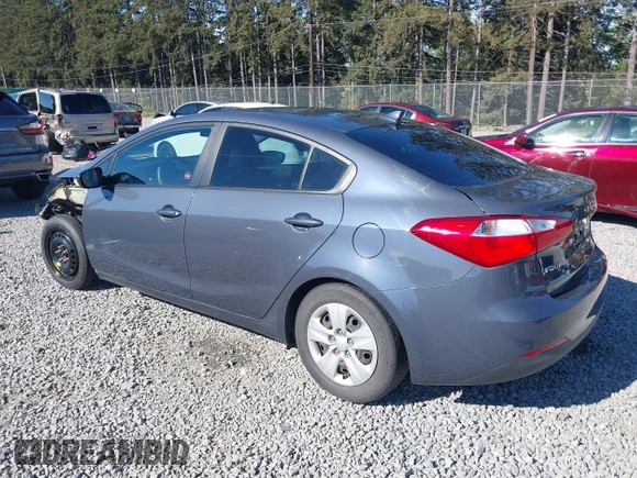 2016 Kia Forte LX with VIN KNAFK4A6XG5574307, listed as a IAAI auction lot 42078519 with 31,926 mi miles and . Bid and sale history available at carsss.com. Image 3.